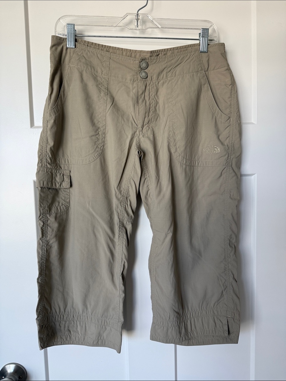 The North Face Women's Khaki Cargo Capris - Size 8
